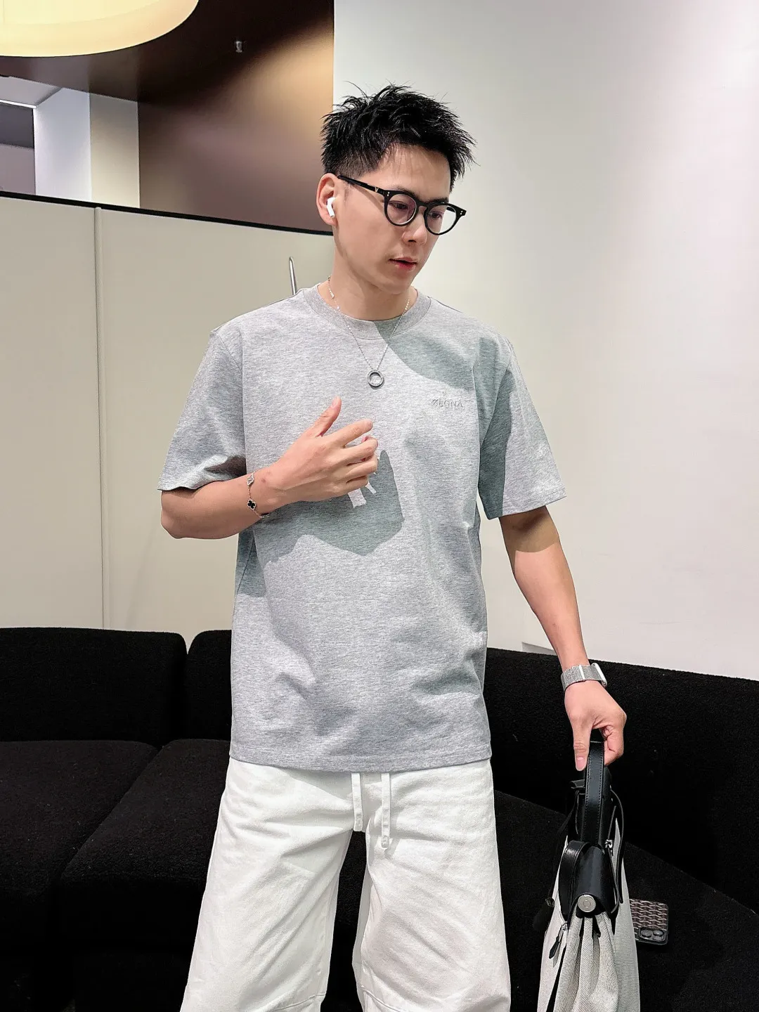 Zegna，2026ss ， ，Original ， T ， ， Breathable， 🪡 logo， ！ ，Sizes：S-2XL
